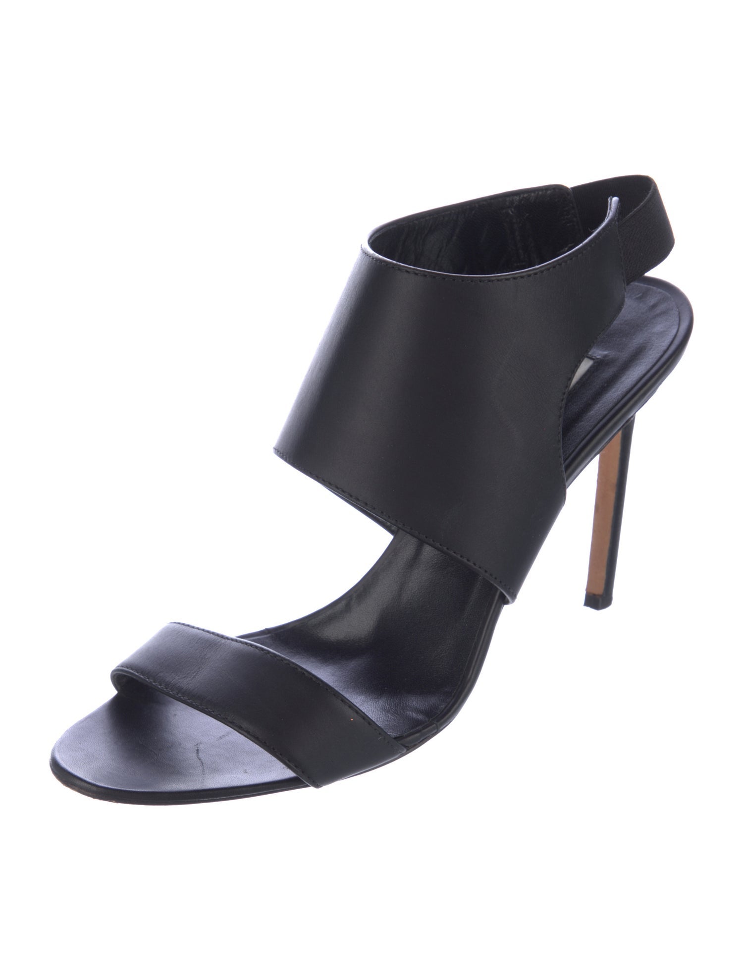 Manolo Blahnik Leather Slingback Sandals