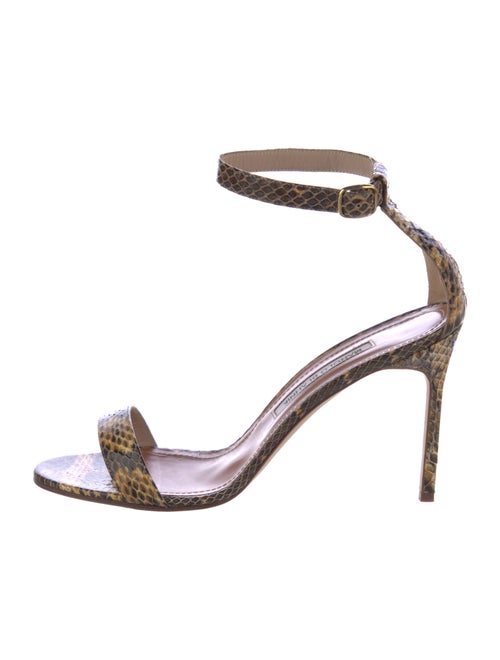 Manolo Blahnik Animal Print Sandals