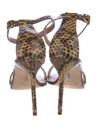 Manolo Blahnik Animal Print Sandals