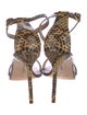 Manolo Blahnik Animal Print Sandals