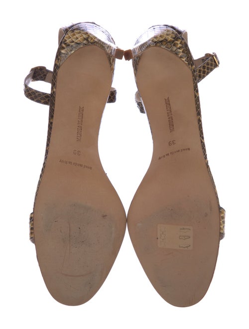 Manolo Blahnik Animal Print Sandals