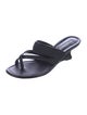 Manolo Blahnik Leather Slides