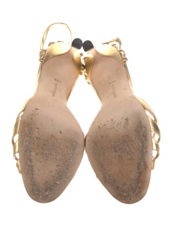 Manolo Blahnik Leather Gladiator Sandals