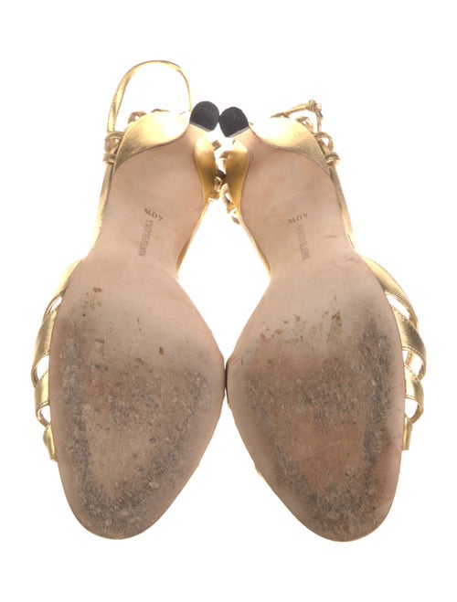 Manolo Blahnik Leather Gladiator Sandals