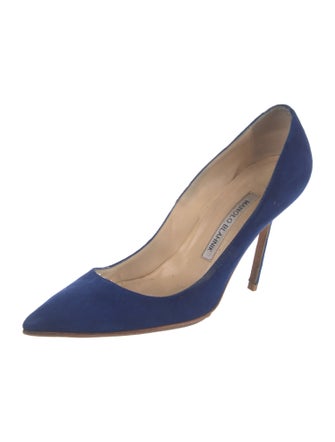 Manolo Blahnik Suede Pumps