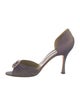 Manolo Blahnik Crystal Embellishments D'Orsay Pumps