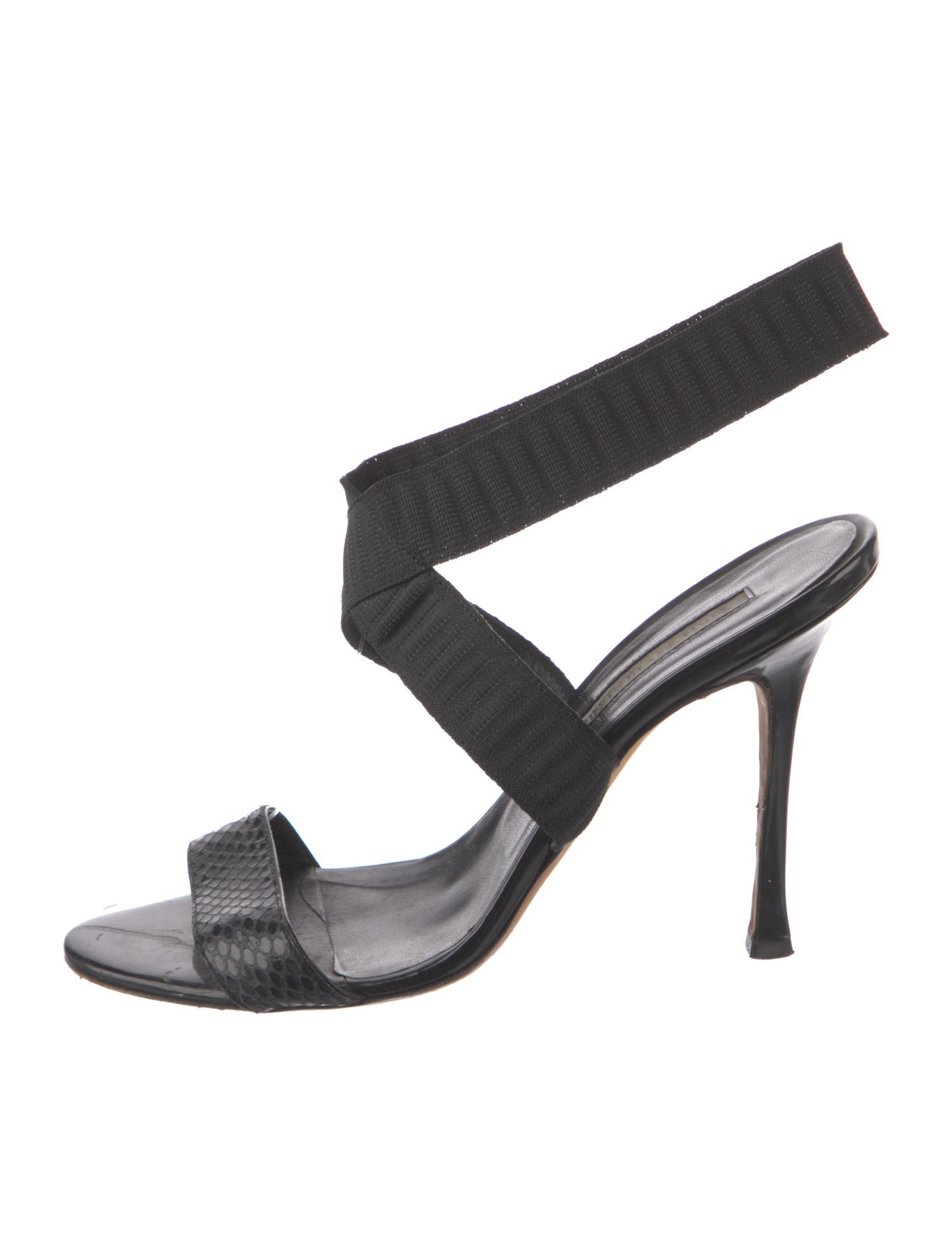 Manolo Blahnik Leather Slingback Sandals