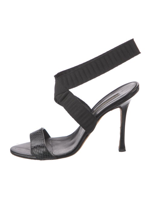 Manolo Blahnik Leather Slingback Sandals