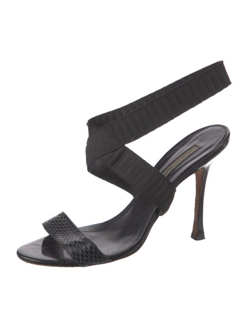 Manolo Blahnik Leather Slingback Sandals