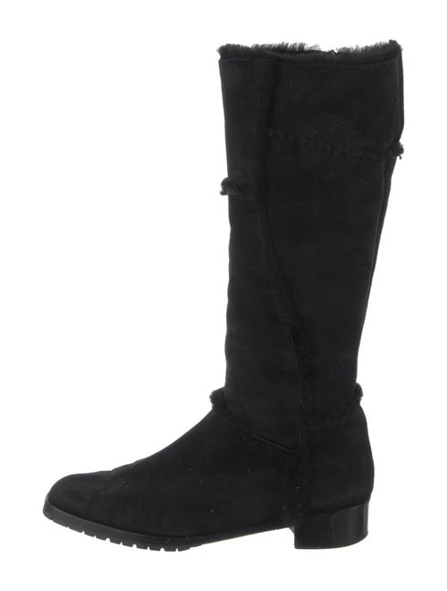 Manolo Blahnik Suede Riding Boots