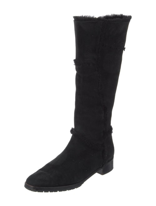Manolo Blahnik Suede Riding Boots