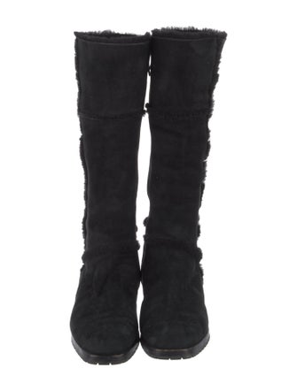 Manolo Blahnik Suede Riding Boots