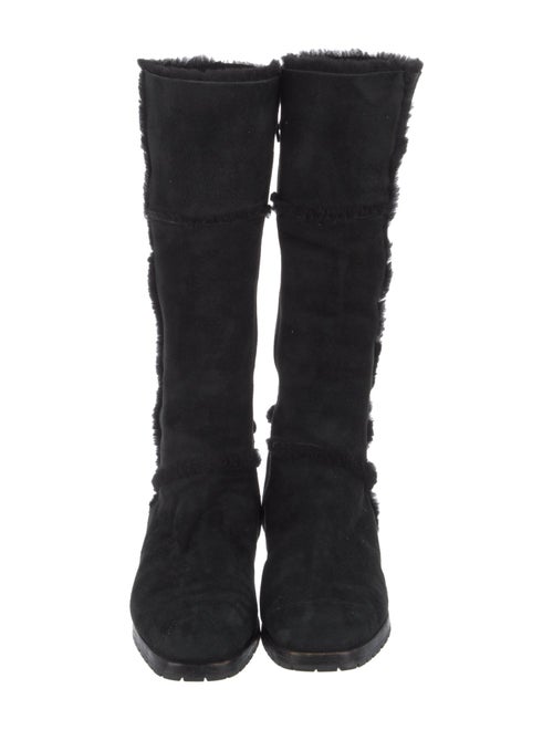 Manolo Blahnik Suede Riding Boots