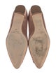 Manolo Blahnik Satin Crystal Embellishments Flats