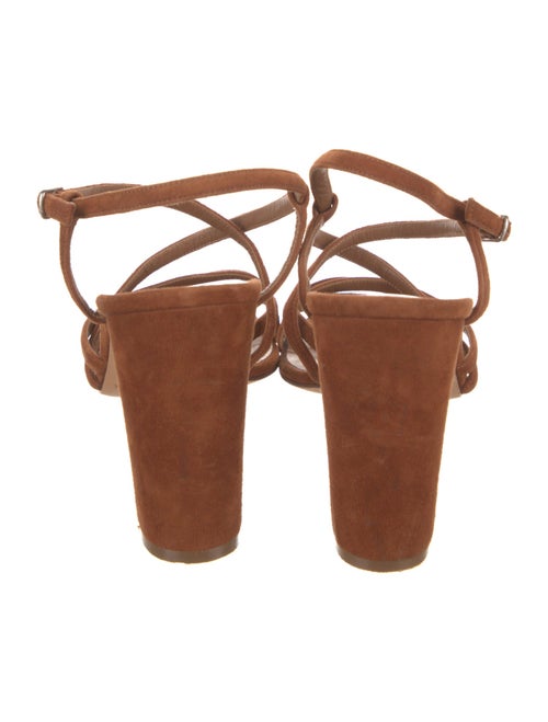 Manolo Blahnik Suede Slingback Sandals