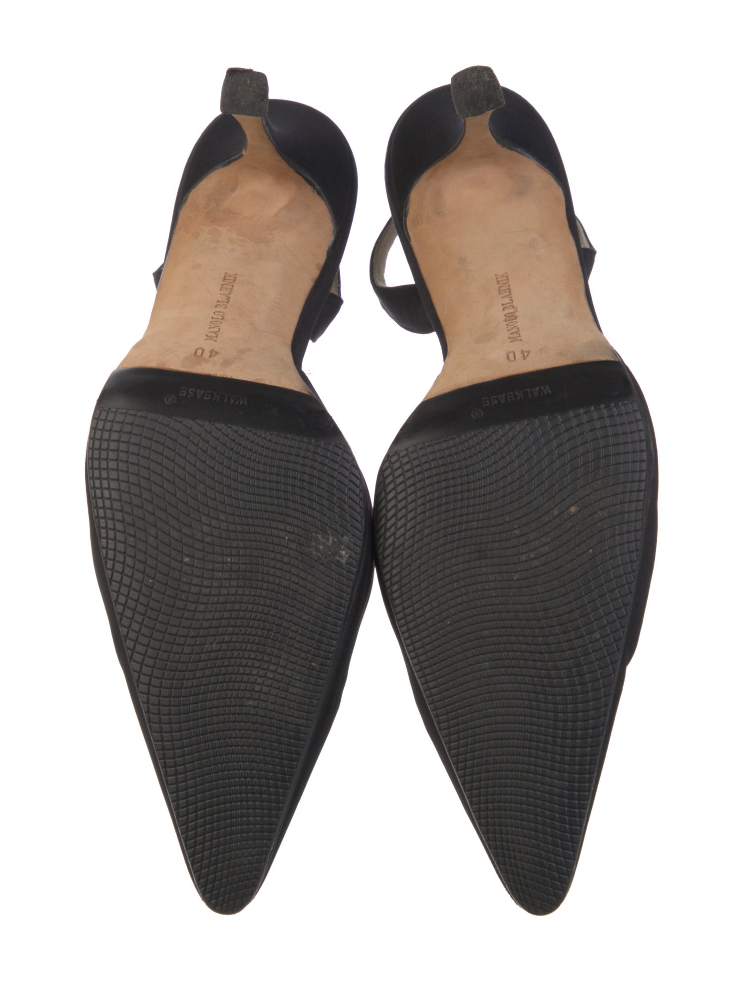 Manolo Blahnik Nylon Slingback Pumps