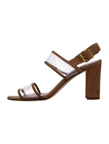 Manolo Blahnik Sandals Suede Slingback IT 39.5 | 9.5