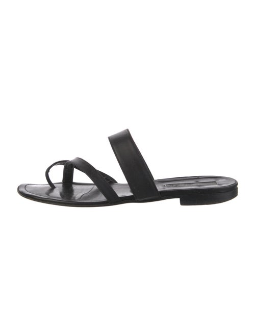 Manolo Blahnik Leather Slides