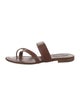Manolo Blahnik Leather Slides