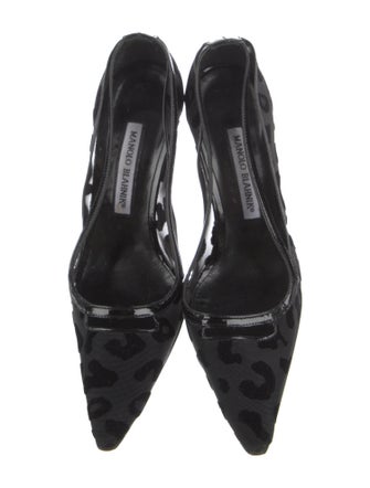 Manolo Blahnik Mesh Mesh Accents Pumps