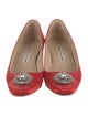 Manolo Blahnik Satin Crystal Embellishments Pumps