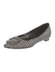 Manolo Blahnik Printed Crystal Embellishments Flats