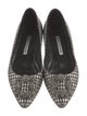 Manolo Blahnik Printed Crystal Embellishments Flats