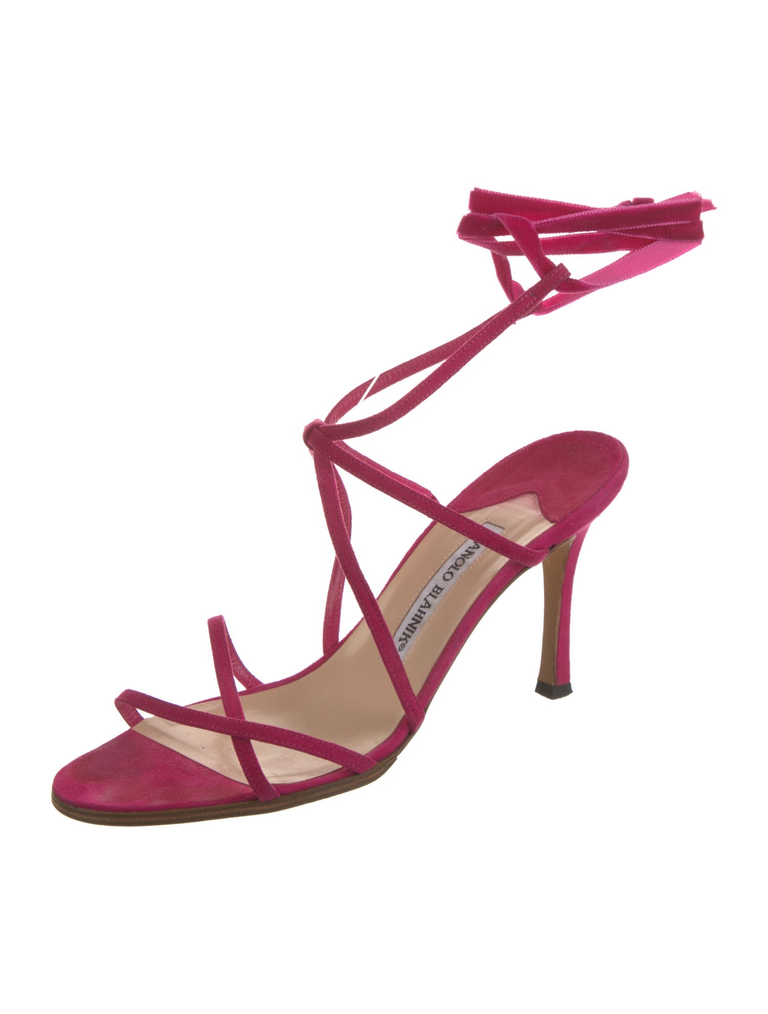 Manolo Blahnik Suede Sandals