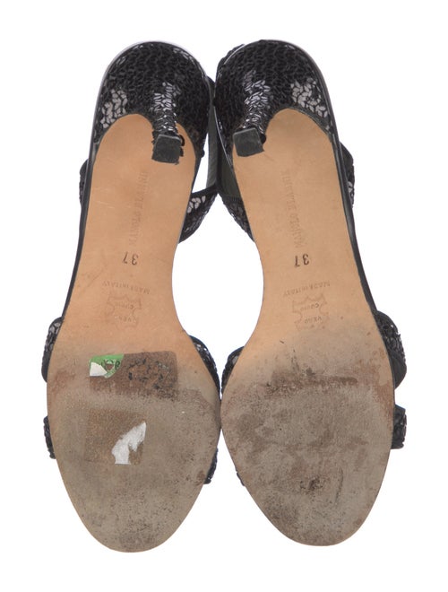 Manolo Blahnik Sequins Sequin Embellishments Slingback Sandals