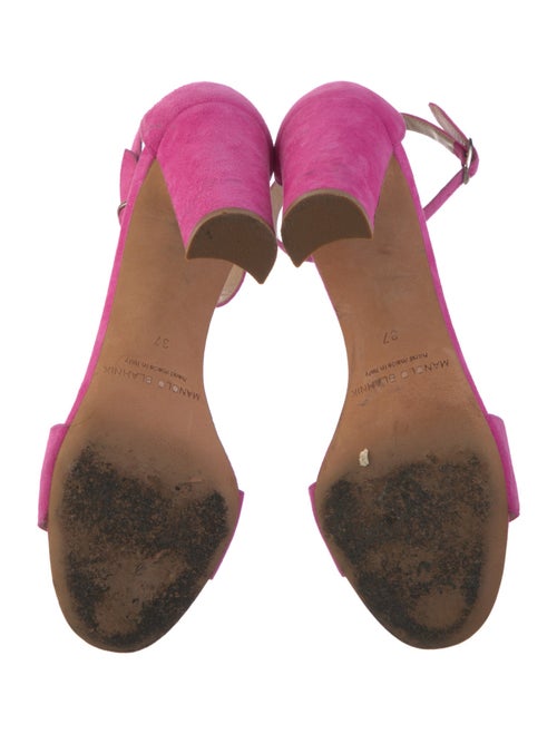 Manolo Blahnik Suede Sandals