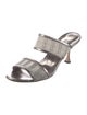 Manolo Blahnik Leather Slides