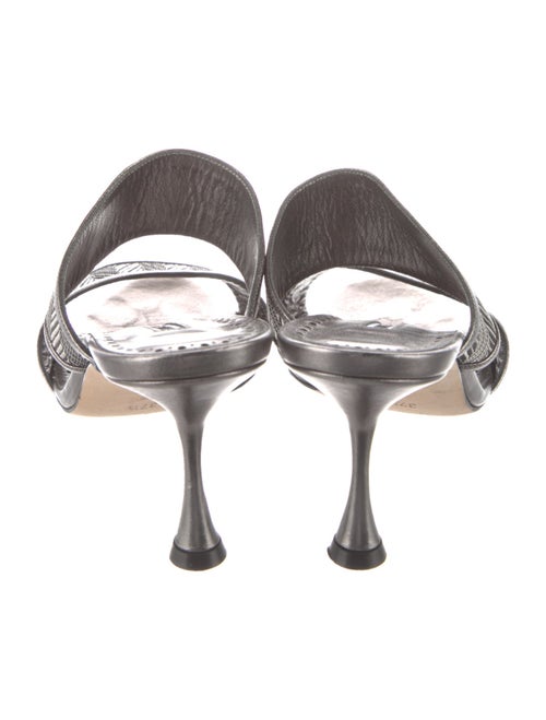 Manolo Blahnik Leather Slides