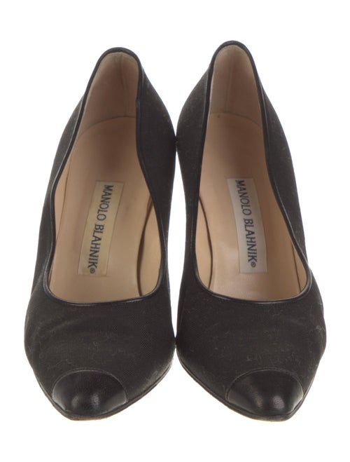 Manolo Blahnik Canvas Pumps