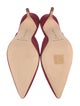 Manolo Blahnik Suede Grosgrain Trim Mules