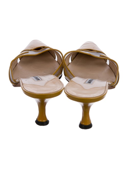 Manolo Blahnik Patent Leather Mules