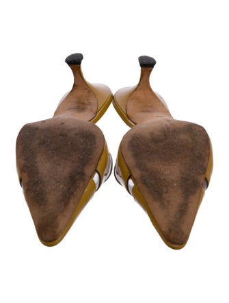 Manolo Blahnik Patent Leather Mules