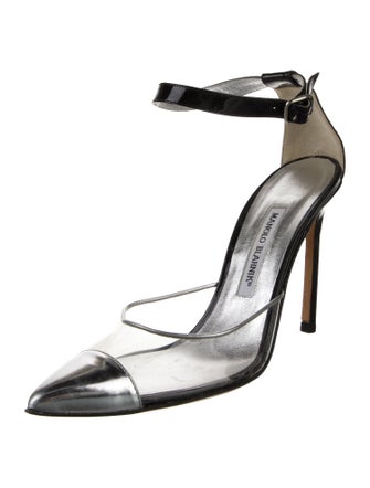 Manolo Blahnik Leather D'Orsay Pumps