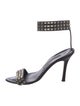 Manolo Blahnik Leather Studded Accents Sandals