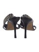 Manolo Blahnik Leather Studded Accents Sandals