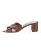Manolo Blahnik Leather Slides