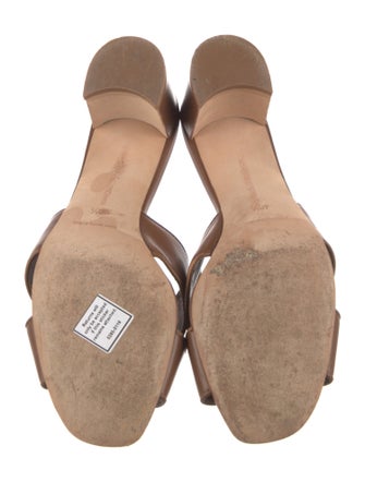 Manolo Blahnik Leather Slides