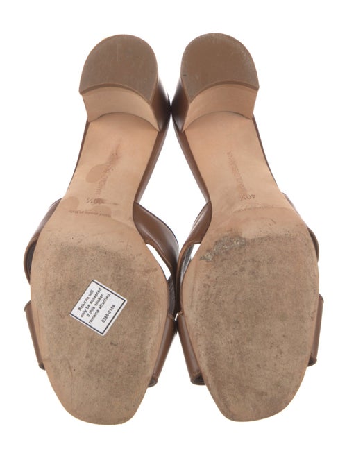 Manolo Blahnik Leather Slides