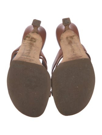 Manolo Blahnik Leather Slides