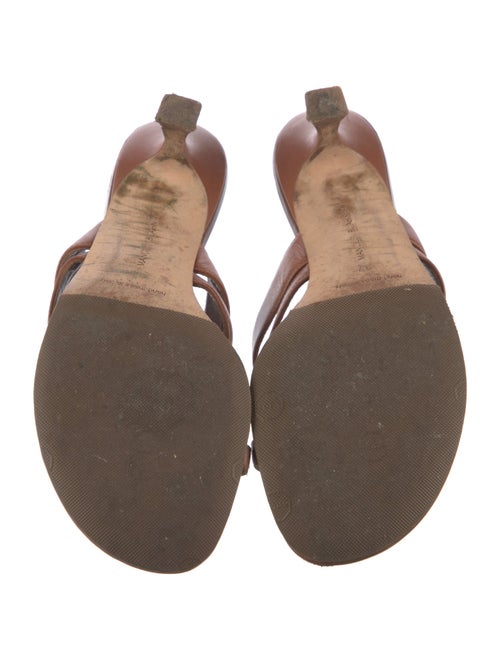 Manolo Blahnik Leather Slides