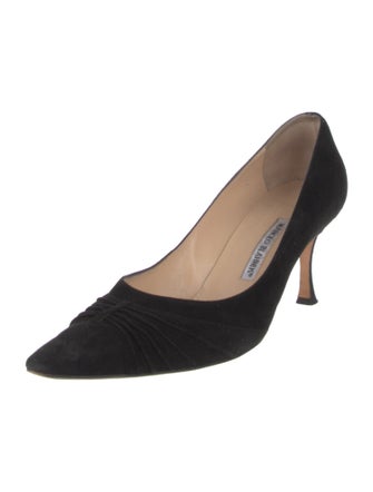 Manolo Blahnik Suede Pumps