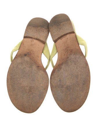 Manolo Blahnik Leather Flip Flops