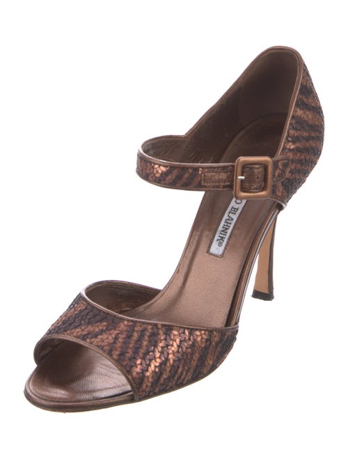 Manolo Blahnik Sequins Sandals