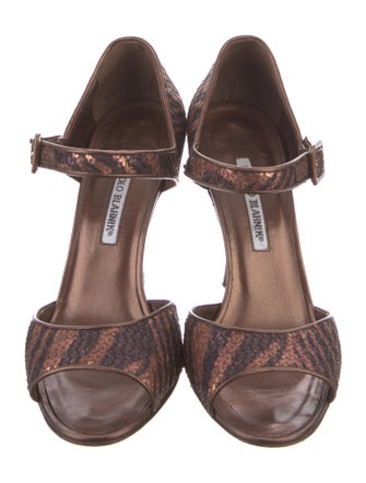 Manolo Blahnik Sequins Sandals