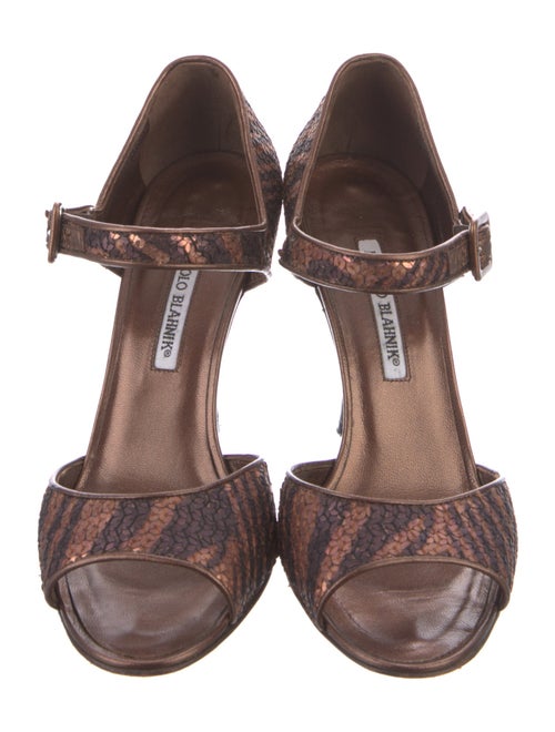 Manolo Blahnik Sequins Sandals
