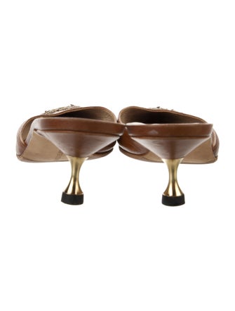 Manolo Blahnik Leather Mules